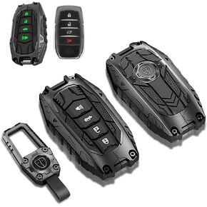 Heavy Zinc Alloy Key Fob Cover for Ford Maverick Explorer Mustang Fusion Escape Edge Expedition F150 F250 F350 F450 F550, Metal Key Case Protector Keychain for F150 Accessories 3/4/5 Buttons in Kuwait