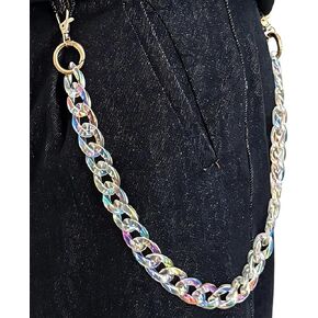 Layered Pants Chains Jeans Decor Clothing Accessories Unique Wallet Keychains Waist Belt Chain in Kuwait