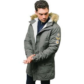 سترة Lambretta الرجالية ذات القلنسوة من الفرو الصناعي in Kuwait