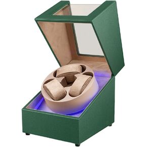 Watch Winder for Automatic Watches,3 Watch Winder Box with LED Display, Ultra Quiet Japanese Motor,4 Rotation Modes,Watch Shark for Men & Women,USB-C Power in Saudi Arabia