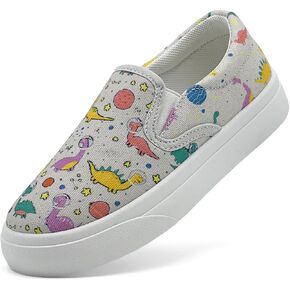 أحذية للأطفال الصغار للفتيات والأولاد سهلة الارتداء من القماش، خفيفة الوزن ومسامية، أحذية مشي كاجوال للأطفال برسوم كرتونية منخفضة in Kuwait