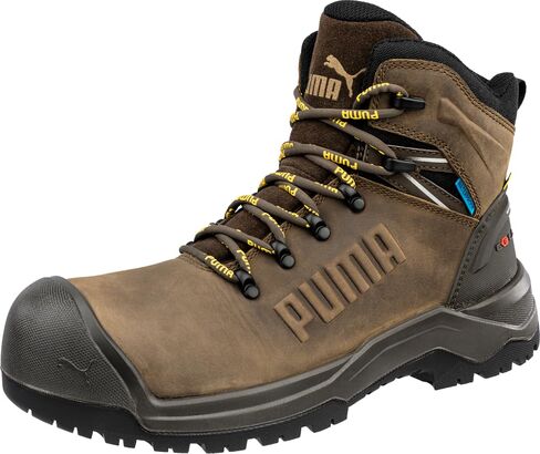 PUMA Men's Iron 6" Composite Toe Industrial Boot, Brown, 9.5 in Saudi Arabia