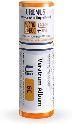 Veratrum Album 30C Sugar Free Lactose Free Homeopathic Remedy 110 Pellets, Urenus in Saudi Arabia