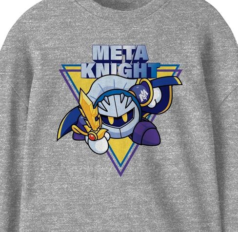 Kirby Meta Knight Youth Athletic Heather Long Sleeve Shirt in Saudi Arabia