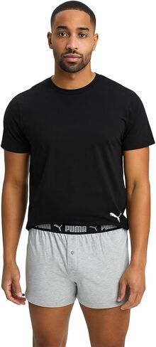 طقم بوكسر رجالي من PUMA ملابس نوم Pjs قمصان خفيفة الوزن بأكمام قصيرة ناعمة ومسامية، أطقم نوم منتعشة مقاس S-XL in Saudi Arabia