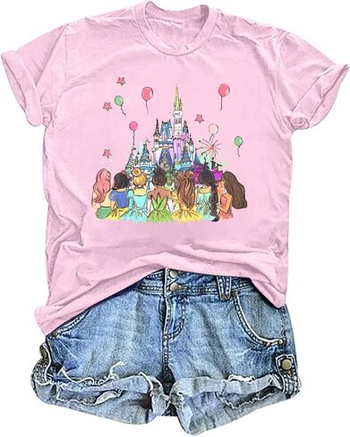 Magical Shirt for Women: Magic Kingdom Princess Tshirt Princess Shirt Family Vacation Trip Tee in Saudi Arabia