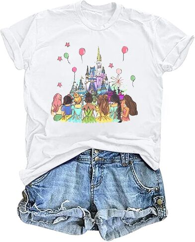 Magical Shirt for Women: Magic Kingdom Princess Tshirt Princess Shirt Family Vacation Trip Tee in Saudi Arabia