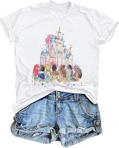 Magical Shirt for Women: Magic Kingdom Princess Tshirt Princess Shirt Family Vacation Trip Tee in Saudi Arabia