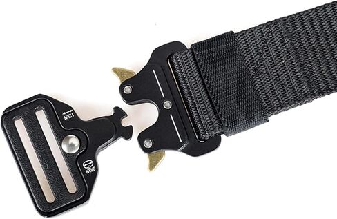 Men's Adjustable Canvas Belt with Embossed Detail Buckle One Size Fits Most, Durable Casual Belt for Fashion Jeans 49.2 Inches In Total Length in Saudi Arabia