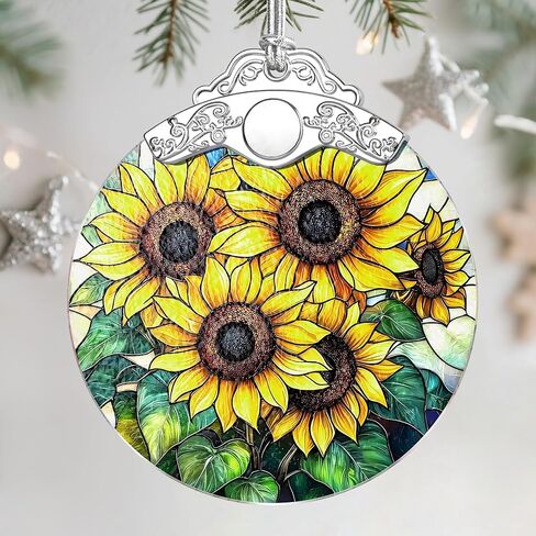 Christmas Ornaments: Stained Glass Ornament, Christmas Tree Ornament, Hanging Ornaments for Home Decor & Xmas Tree Decorations – Exquisite Holiday Decor, Gifts & Holiday Present - Ocean Waves in Saudi Arabia