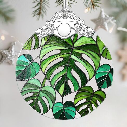Christmas Ornaments: Stained Glass Ornament, Christmas Tree Ornament, Hanging Ornaments for Home Decor & Xmas Tree Decorations – Exquisite Holiday Decor, Gifts & Holiday Present - Ocean Waves in Saudi Arabia