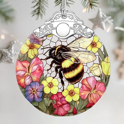 Christmas Ornaments: Stained Glass Ornament, Christmas Tree Ornament, Hanging Ornaments for Home Decor & Xmas Tree Decorations – Exquisite Holiday Decor, Gifts & Holiday Present - Ocean Waves in Saudi Arabia