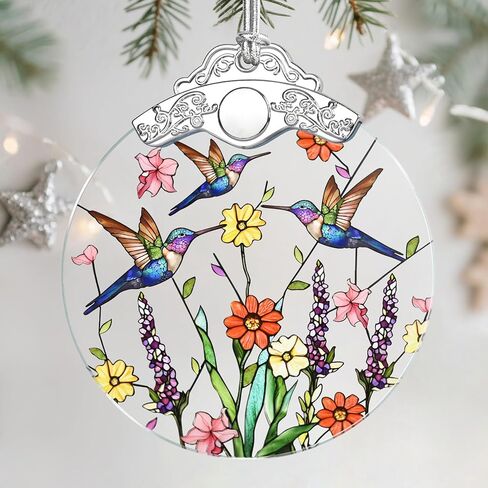 Christmas Ornaments: Stained Glass Ornament, Christmas Tree Ornament, Hanging Ornaments for Home Decor & Xmas Tree Decorations – Exquisite Holiday Decor, Gifts & Holiday Present - Ocean Waves in Saudi Arabia