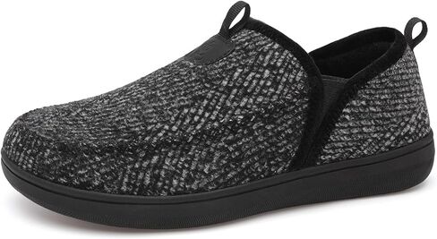 LeIsfIt Men's Slippers Wide Memory Foam House Shoes Moccasin Slip-On Cozy Loafer Slippers for Indoor & Outdoor in Saudi Arabia