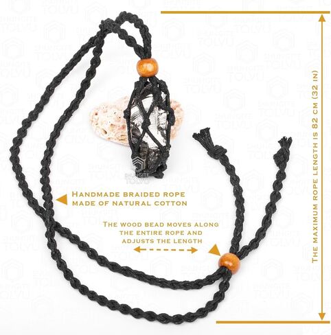 Elite Shungite Pendant - Type 1 - No Fake - No Metal - Authentic Russian c60 Stone - 98% Carbon - Certified - Tolvu in Saudi Arabia