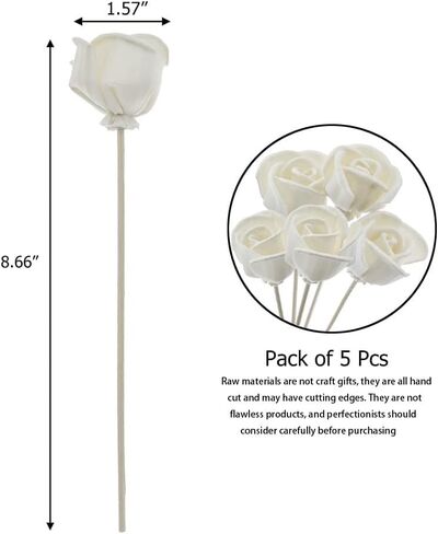Vine Rose Diffuser Rod, Flower Reed Diffuser Rod, Wood Substitute for Home Office Decoration (5Pcs) in Saudi Arabia