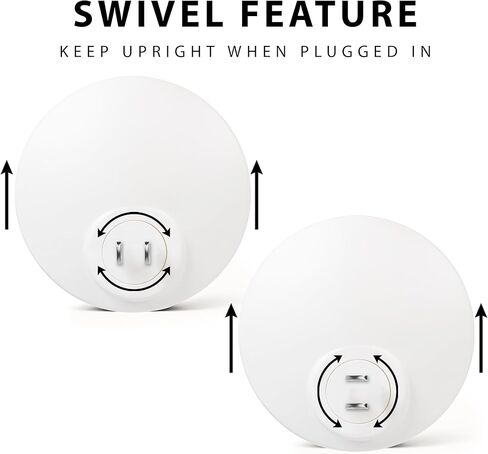 ScentSationals Plug-In Air Freshener Unit- Round Fragrance Heater with 4 Strength Settings, Magnetic Cover & Swivel Plug - Compatible with ScentSationals Fragrance Oil Refills (2 Pack) in Saudi Arabia