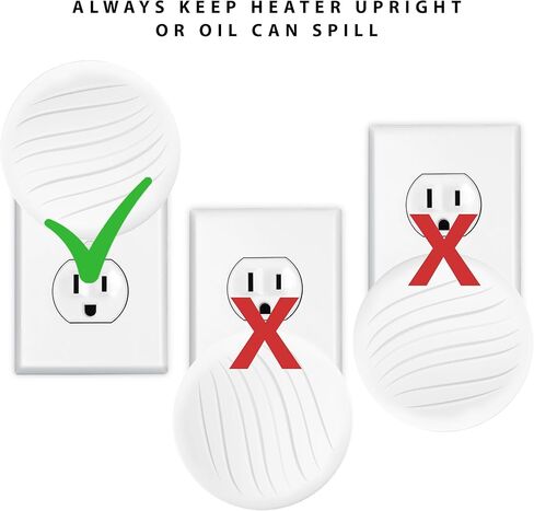ScentSationals Plug-In Air Freshener Unit- Round Fragrance Heater with 4 Strength Settings, Magnetic Cover & Swivel Plug - Compatible with ScentSationals Fragrance Oil Refills (2 Pack) in Saudi Arabia
