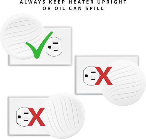 ScentSationals Plug-In Air Freshener Unit- Round Fragrance Heater with 4 Strength Settings, Magnetic Cover & Swivel Plug - Compatible with ScentSationals Fragrance Oil Refills (2 Pack) in Saudi Arabia