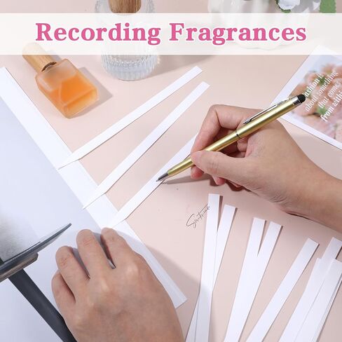 2200 قطعة من شرائط العطر، شريط اختبار العطور للاستعمال مرة واحدة، ورق نشاف أبيض للزيوت العطرية، بطاقة اختبار الكولونيا لرائحة اختبار العطور العلاجية، 6.7 بوصة × 0.35 بوصة (سهم) in Saudi Arabia