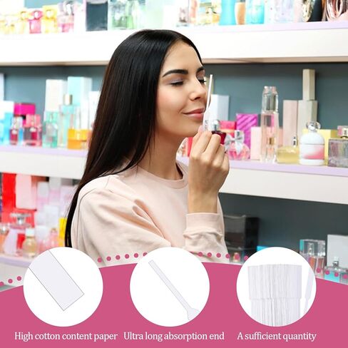 4000PCS Perfume Tester Strips Disposable Fragrance Strips Pure White Strong Absorbent Blotter Essential Oils Test Paper Card for Diffuser Aromatherapy Scents Spice Testing(4000) in Saudi Arabia