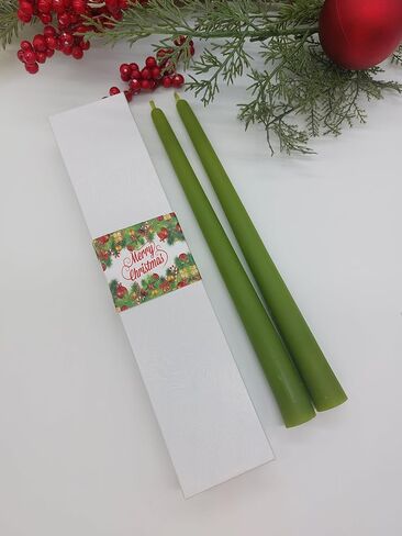 Handmade Beeswax Candles with Bayberry Legend-Lucky Bayberry Poem-Beeswax Tapers-Christmas Candles in Saudi Arabia