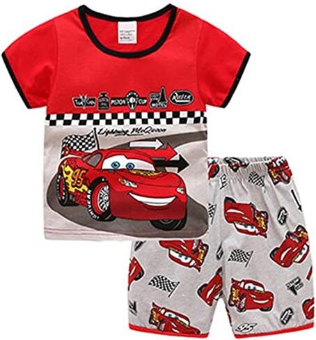 Little Boys Summer Spiderman Pajamas Short Kids Pjs Sets 100% Cotton Toddler Sleepwear (S33, 3_years) in Kuwait
