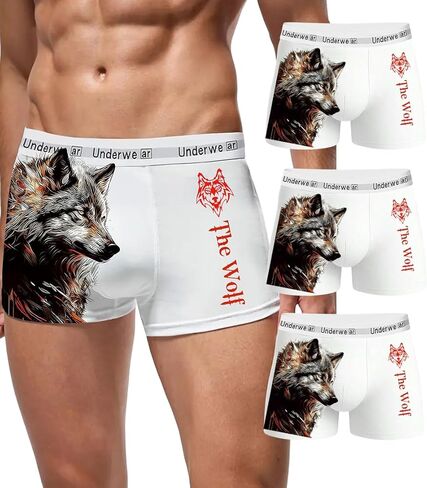 Men's Boxer Briefs - Soft & Breathable Underwear for Men, 3 Pack in Saudi Arabia