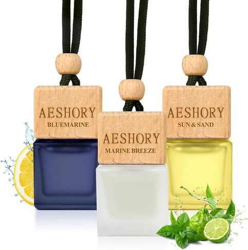 Car Air Freshener Hanging – 3 Pack,Essential Oil Diffuser for Car,Long-Lasting Up to 90 Days, Kid- and pet-friendly,Air Fresheners for Men (Sandalwood, Teakwood, Cologne)- Premium Car Scent Kit. in Kuwait