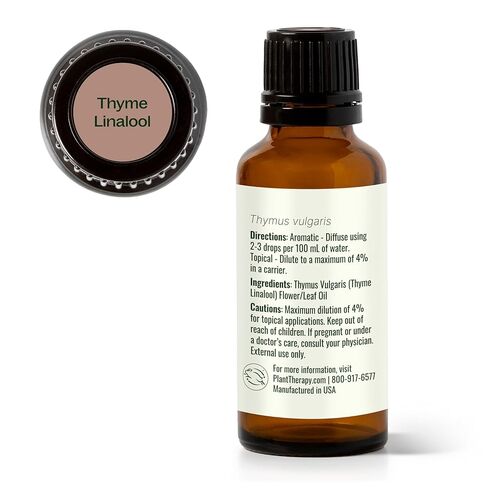 Plant Therapy Thyme Linalool Essential Oil 30 mL (1 oz) 100% Pure Thyme Essential Oil, Undiluted, Immune Support in Saudi Arabia