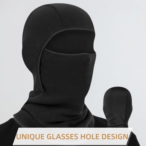 قناع تزلج بالاكلافا للرجال والنساء، قناع وجه شتوي من الصوف، غطاء وجه كامل دافئ مقاوم للرياح حراري للطقس البارد الشديد والتزلج على الدراجات النارية وركوب الدراجات في الهواء الطلق والعمل على الجليد وصيد الأسماك على الجليد والجري وركوب الدراجات in Kuwait