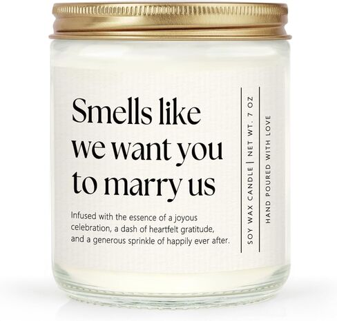 Wedding Officiant Gift, Unique Officiant Proposal Gift, Thank You Presents for Wedding Day, Groomsman/Bridesmaid Gifts - Handmade Lavender Scented Candle 7oz in Saudi Arabia