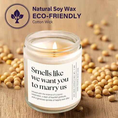 Wedding Officiant Gift, Unique Officiant Proposal Gift, Thank You Presents for Wedding Day, Groomsman/Bridesmaid Gifts - Handmade Lavender Scented Candle 7oz in Saudi Arabia