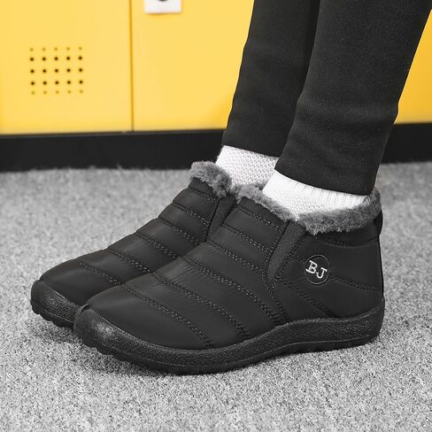 Womens Snow Boots Winter Shoes Warm Ankle Booties Outdoor Slip On Waterproof Comfortable Boots for Women in Saudi Arabia