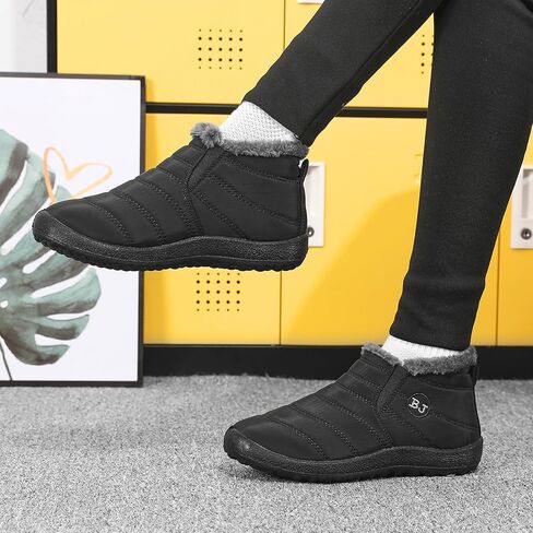 Womens Snow Boots Winter Shoes Warm Ankle Booties Outdoor Slip On Waterproof Comfortable Boots for Women in Saudi Arabia
