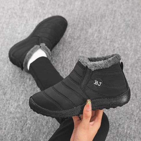 Womens Snow Boots Winter Shoes Warm Ankle Booties Outdoor Slip On Waterproof Comfortable Boots for Women in Saudi Arabia