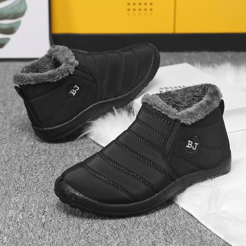 Womens Snow Boots Winter Shoes Warm Ankle Booties Outdoor Slip On Waterproof Comfortable Boots for Women in Saudi Arabia