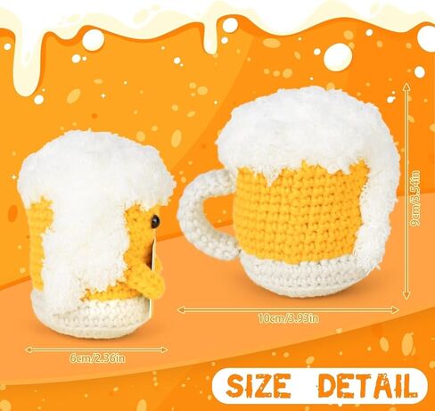 Stuffed and Plush Toys, Funny Crochet Doll with Cheer Up Card, Emotional Crochet Gag Gift for Father, Best Friend, Women, Teacher, Fall Birthday in Saudi Arabia