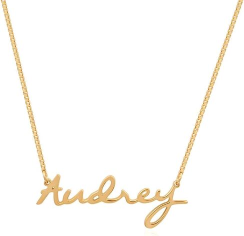CAITLYNMINIMALIST Custom Name Necklace in 18K Gold 925 Sterling Silver | Box Chain Cable Chain | Multiple Name Initial Charm | Dainty Gift for Women in Saudi Arabia