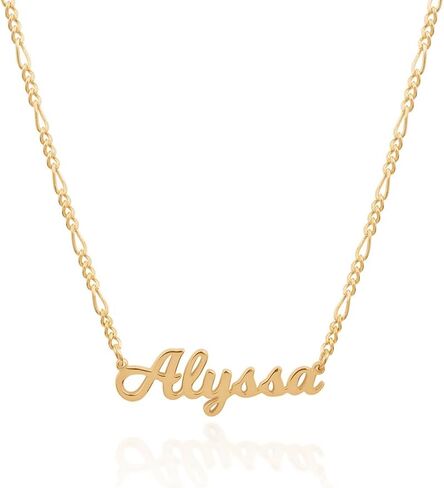 CAITLYNMINIMALIST Custom Name Necklace in 18K Gold 925 Sterling Silver | Box Chain Cable Chain | Multiple Name Initial Charm | Dainty Gift for Women in Saudi Arabia
