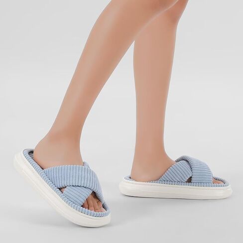 Platform Slippers for Women Indoor and Outdoor Wide Women's Summer Slippers Open Toe Slide House Bedroom Shoes in Saudi Arabia