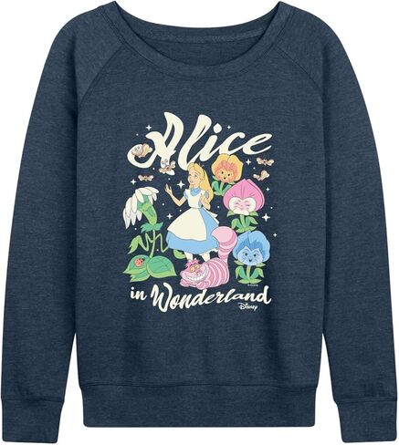 Disney - Alice In Wonderland - Women's French Terry Long Sleeve Pullover in Saudi Arabia