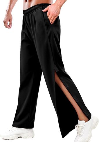 سراويل ما بعد الجراحة للرجال مفتوحة من الأسفل سهلة التمزق من الجانب للرجال، سراويل رياضية فضفاضة تناسب ما بعد العمليات الجراحية in Kuwait