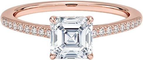 1-5 خاتم ألماس معتمد من IGI 10K 14K 18K لهجة ذهبية صلبة مخفية Halo Lab Grown Diamond خاتم خطوبة هدية عيد الميلاد للنساء (اللون: E-F، الوضوح: VVS2) in Saudi Arabia