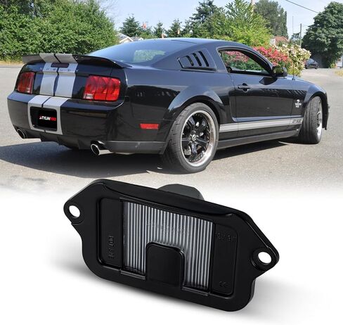 LITER PLATE LIGHT LASS CLIPS Black Housing متوافق مع 1994 1995 1996 1997 1998 1999 2000 2001 2002 2003 2004 Mustang Pickup Truck Step Pumper Preferket ، Pack of 2 in Saudi Arabia