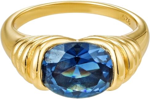 CAITLYNMINIMALIST 18K Gold Trendy Chunky Vintage Cocktail Statement Signet Ring in Saudi Arabia