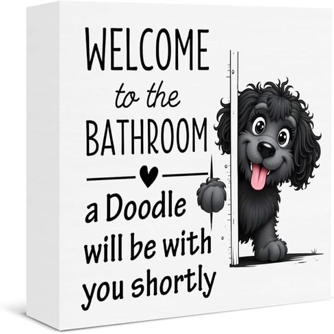 Funny Bathroom Cat Decor Welcome to the Bathroom a Cat Will Be with You Shortly Rustic Wooden Box Sign for Home Toilet Shelf Wall Decor in Saudi Arabia