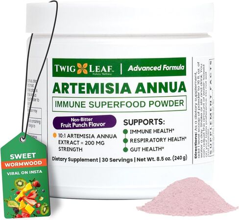 Twig & Leaf MSM + Quercetin Powder مع فيتامين C & Zinc (Banana Banana) - ملحق دعم الجهاز المناعي لصحة الجهاز التنفسي والرئة - مجمع الدفاع والشفاء الطبيعي - 4.76 أوقية in Saudi Arabia