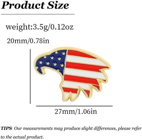 USA Flag Badge American Flag Lap Pin Patriotic Pin Enam Brooch Jacket Car Accessory Gift Friendship Gifts for Women Christmas Gifts Valentines Day in Saudi Arabia