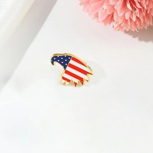 USA Flag Badge American Flag Lap Pin Patriotic Pin Enam Brooch Jacket Car Accessory Gift Friendship Gifts for Women Christmas Gifts Valentines Day in Saudi Arabia
